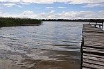 Jezioro Tonka, plaa zagospodarowana, czyli troch piasku z pomostem.