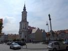 Prudnik. Rynek z ratuszem miejskim z XVIII w.