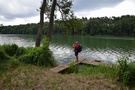 Podążaliśmy wzdłuż jeziora szukając miejsca na przerwę.