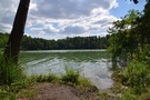 Jezioro Lubniewsko. Zrobiliśmy dłuższą przerwę przy jednej z zatok.
