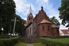 Swobnica. Odbiliśmy na chwilę do wybudowanego z granitowej kostki w XIII wieku kościoła pw. św. Kazimierza.