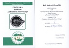 Legitymacja odznaki “Szlakiem Aleksandra Janowskiego” (2012)